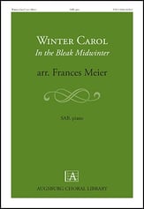 Winter Carol SAB choral sheet music cover